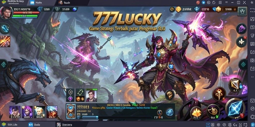 Tampilan gameplay menarik dalam 777LUCKY dengan strategi membangun kerajaan.