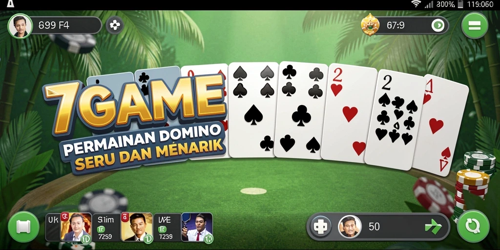 Tampilan menarik dari gameplay Domino yang seru.