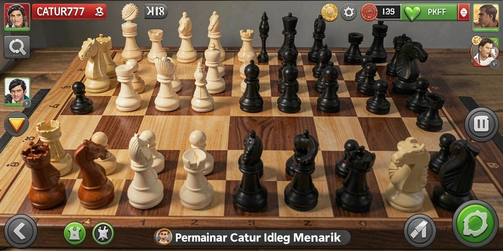 Tampilan gameplay CATUR777 yang menarik dan menawan.