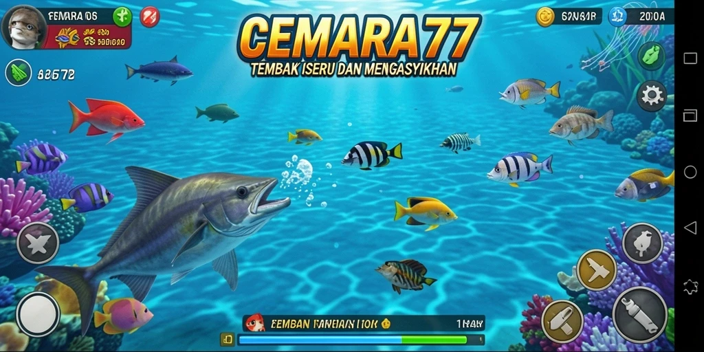 Gameplay seru dengan berbagai ikan untuk ditangkap di CEMARA77.