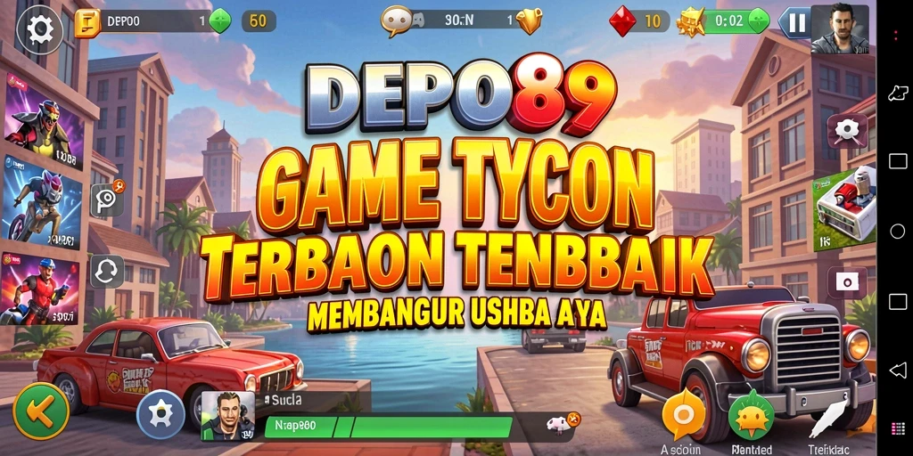 Screenshot utama DEPO89 menampilkan gameplay Tycoon yang seru dan interaktif.