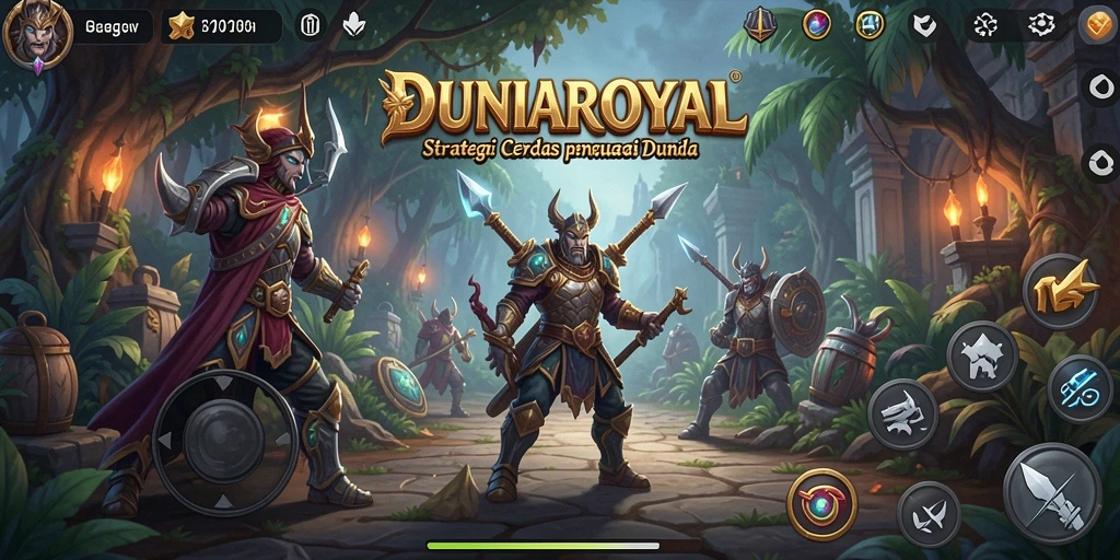 Tampilan gameplay DUNIAROYAL yang seru dan penuh strategi.