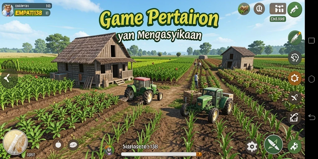 Tampilan gameplay EMPATI138 yang seru dan interaktif di dunia pertanian.