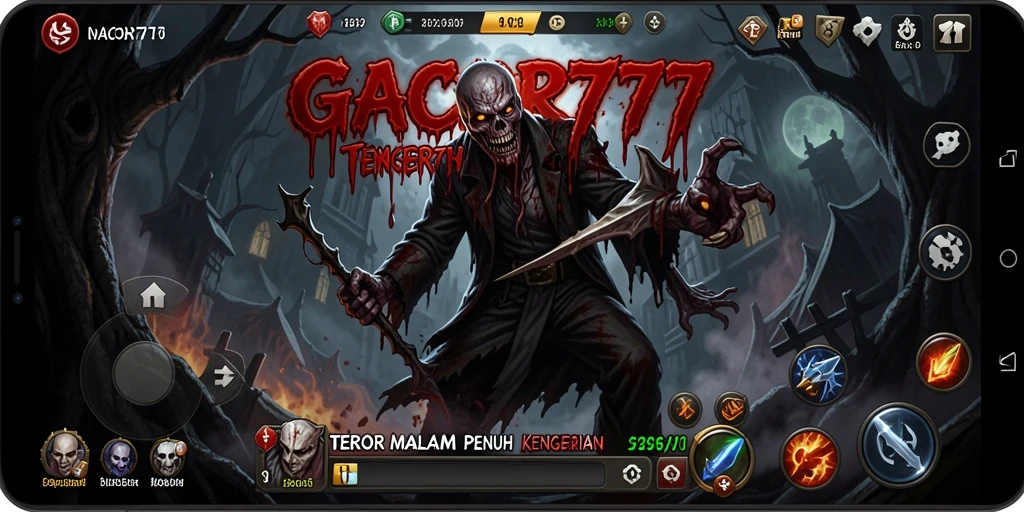 Tangkapan layar GACOR777 menunjukkan gameplay penuh kengerian dan ketegangan.