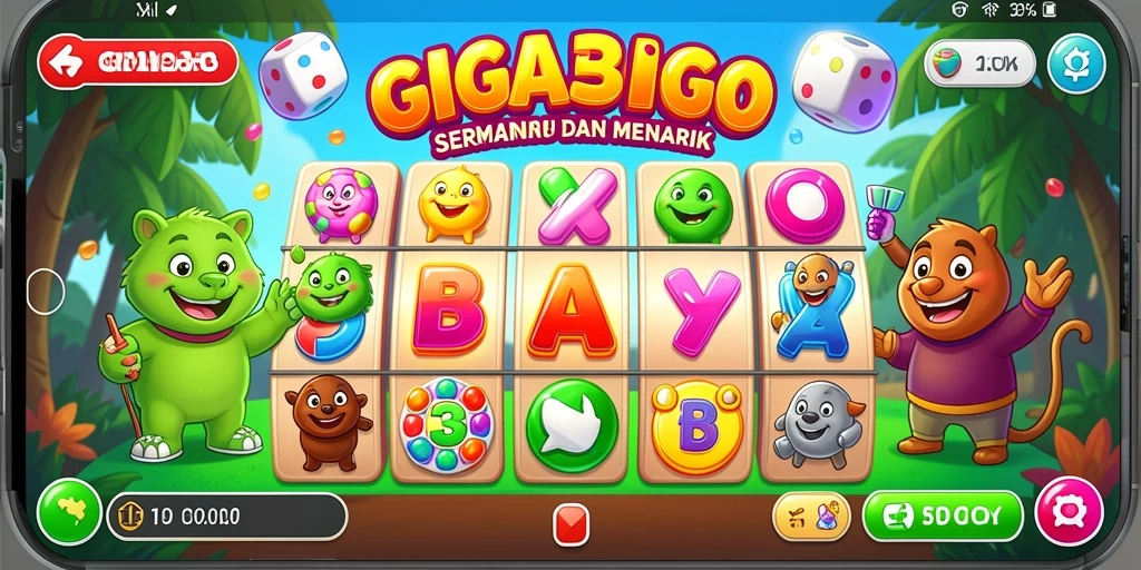 Screenshot utama GIGA33 menampilkan gameplay Bingo yang mendebarkan.