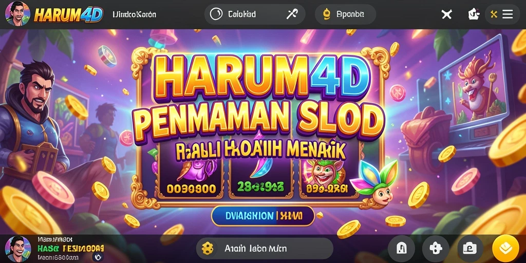 Tampilan gameplay seru di HARUM4D dengan berbagai pilihan Slot.
