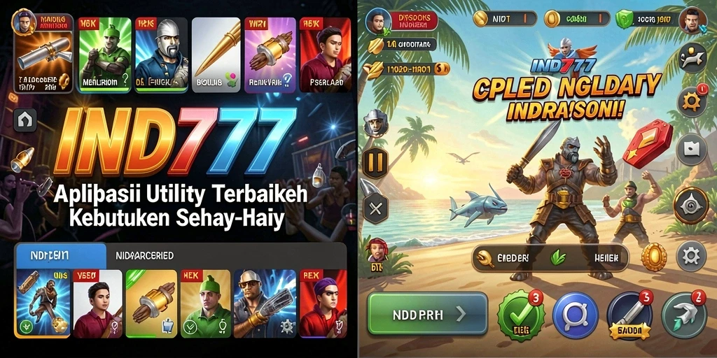 Tampilan antarmuka IND777 yang sederhana dan fungsional.