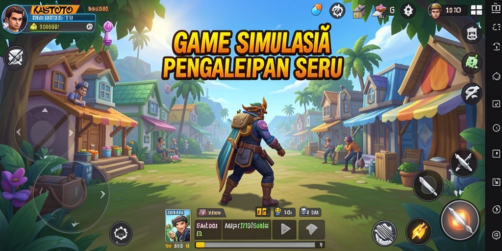 Screenshot gameplay KASTOTO menampilkan momen seru dalam simulasi.