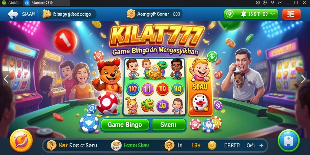 Gameplay seru Bingo di KILAT777 dengan berbagai tema menarik.
