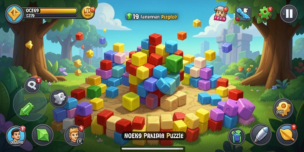 Gameplay OCE69 yang seru dan menantang dalam puzzle.