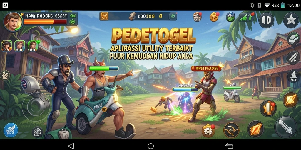 Tampilan antarmuka PEDETOGEL yang sederhana dan intuitif.