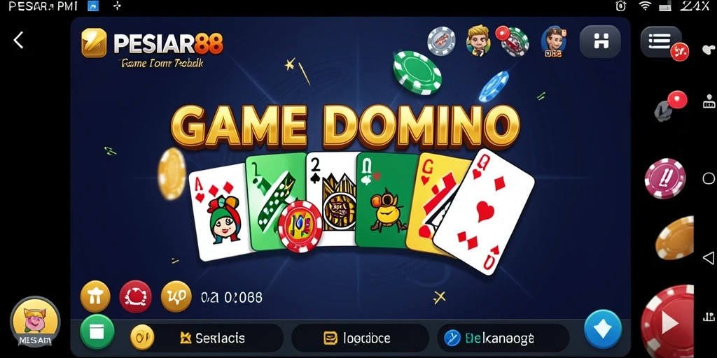 Screenshot gameplay PESIAR88 menampilkan momen mendebarkan dari permainan Domino.