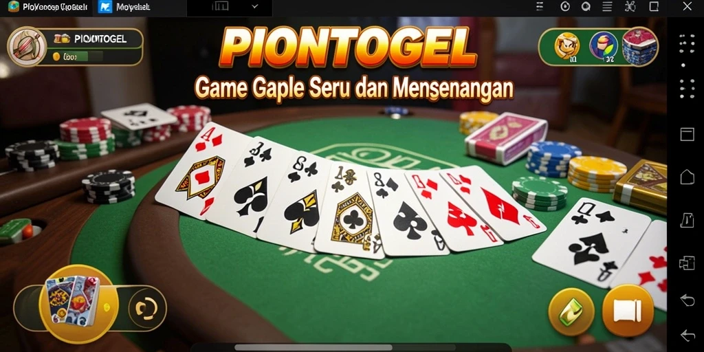Tampilan permainan Gaple yang seru dan interaktif.