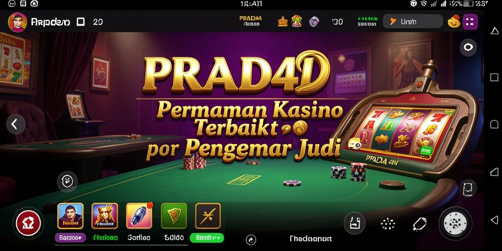 Screenshot gameplay PRADA4D menampilkan keseruan bermain Kasino.
