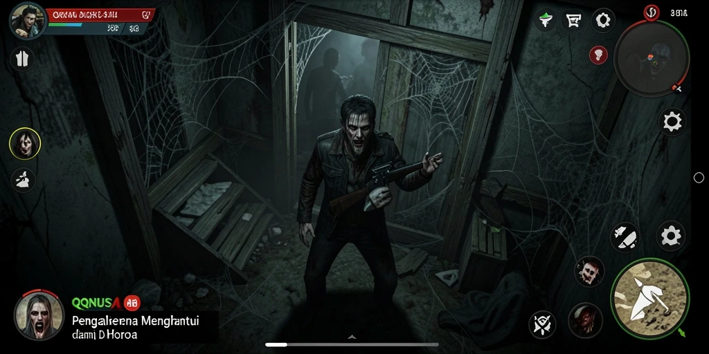 Gameplay menegangkan di dunia horor yang mencekam.