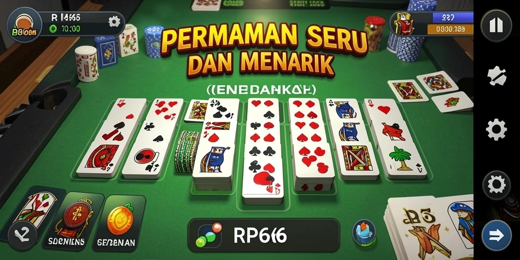 Screenshot gameplay RP66 menunjukkan keseruan bermain Domino.