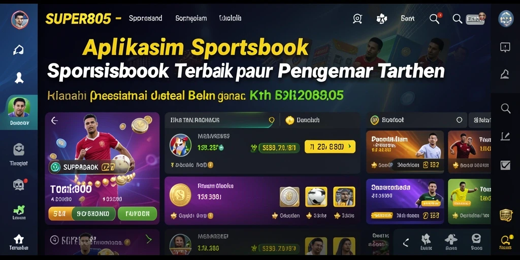 Tampilan screenshot SUPER805 saat menampilkan taruhan olahraga secara langsung.