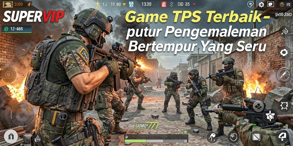 Tampilan gameplay seru dalam SUPERVIP dengan aksi bertempur yang mendebarkan.