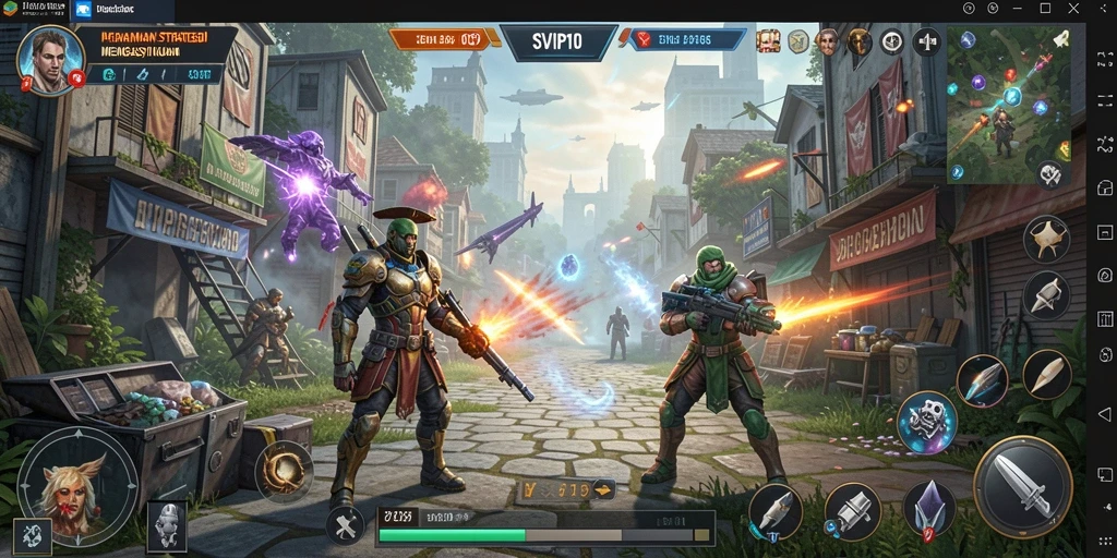 Tampilan gameplay menegangkan dalam SVIP10 dengan banyak strategi yang bisa diterapkan.