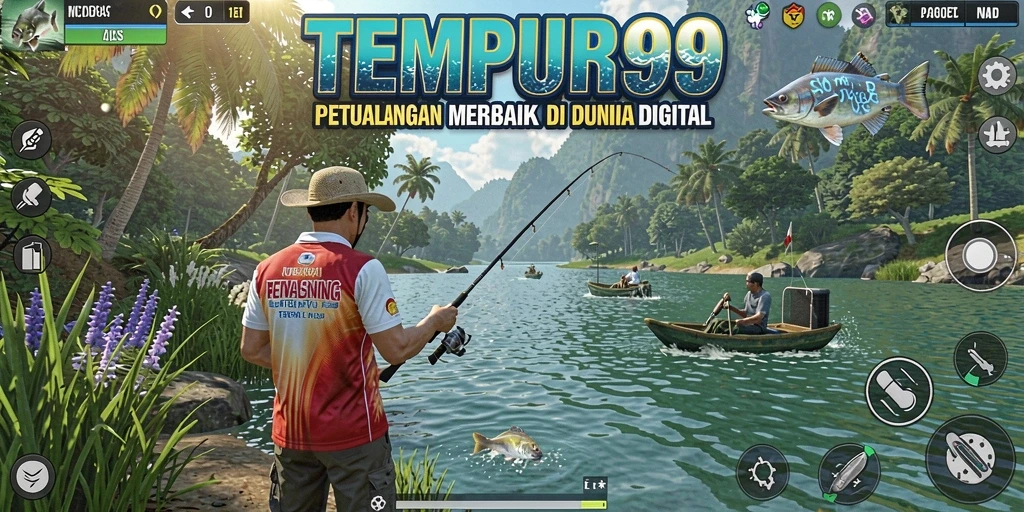 Gambaran gameplay TEMPUR99 yang seru dan menantang saat memancing.