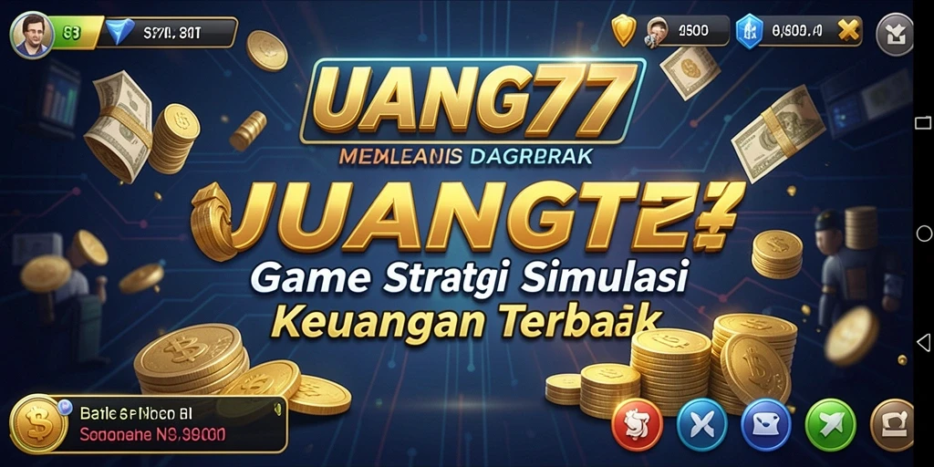 Tangkapan layar gameplay UANG77 menunjukkan simulasi manajemen keuangan yang mendalam.